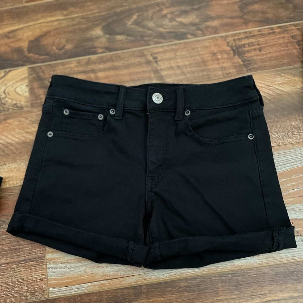 American Eagle Ne(x)t Level Super High-Waisted Denim Short Short
